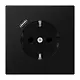 JUNG LS 1520-18 C SWM wandcontactdoos randaarde Safety+ met USB-C LS990 grafietzwart mat