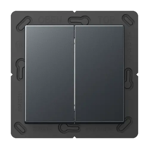 JUNG BLE A 595 ANM Bluetooth Low Energy radiografische wandzender 4-kanaals A-range antraciet mat
