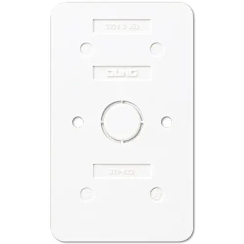 JUNG 328-622 WW bodemplaat 2-voudig contactdozen vlamwerend AP600 alpine wit
