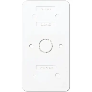 JUNG 328-676 WW bodemplaat 2-voudig combinaties schakelaar/contactdoos vlamwerend AP600 alpine wit