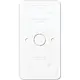 JUNG 328-676 WW bodemplaat 2-voudig combinaties schakelaar/contactdoos vlamwerend AP600 alpine wit