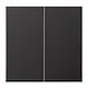 JUNG AL 1702 D dimmerknop 2-voudig serietastdimmer LS990 dark gelakt aluminium