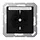 JUNG A 1520 BFKINA SWM wandcontactdoos randaarde Safety+ met tekstvenster A-range grafietzwart mat