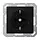 JUNG A 1520 NBF SWM wandcontactdoos randaarde A-range grafietzwart mat
