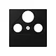 JUNG A 561 BFPLSAT SWM centraalplaat coax/sat A-range grafietzwart mat