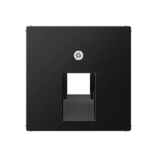 JUNG A 569-1 BFPLUA SWM centraalplaat 1-voudig tbv RJ45 wandcontactdoos A-range grafietzwart mat