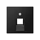 JUNG A 569-1 BFPLUA SWM centraalplaat 1-voudig tbv RJ45 wandcontactdoos A-range grafietzwart mat