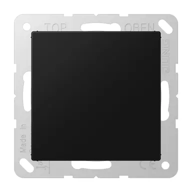 JUNG A 594-0 SWM centraalplaat blinddeksel incl. draagframe A-range grafietzwart mat