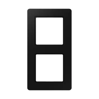 JUNG AF 582 BF SWM afdekraam 2-voudig A Flow grafietzwart mat