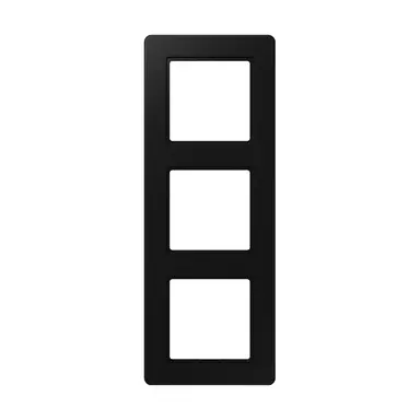 JUNG AF 583 BF SWM afdekraam 3-voudig A Flow grafietzwart mat