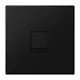 JUNG LS 1969-1 WE SWM centraalplaat met draagring 1-voudig voor modulair jack LS990 grafietzwart mat
