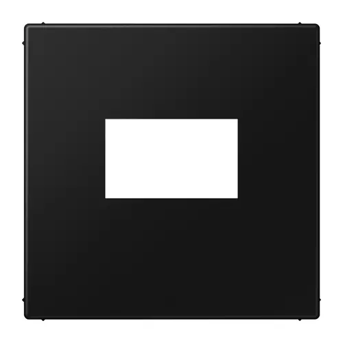 JUNG LS 1969 USB SWM centraalplaat USB-lader met klikbevestiging LS990 grafietzwart mat
