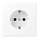 JUNG LS 1520 N WWM wandcontactdoos randaarde LS990 sneeuwwit mat