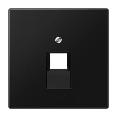 JUNG LS 969-1 UA SWM centraalplaat 1-voudig tbv RJ45 wandcontactdoos LS990 grafietzwart mat