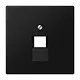 JUNG LS 969-1 UA SWM centraalplaat 1-voudig tbv RJ45 wandcontactdoos LS990 grafietzwart mat