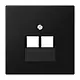 JUNG LS 969-2 UA SWM centraalplaat 2-voudig tbv RJ45 wandcontactdoos LS990 grafietzwart mat