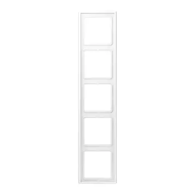 JUNG LS 985 WWM afdekraam 5-voudig LS990 sneeuwwit mat