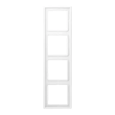 JUNG LS 984 WWM afdekraam 4-voudig LS990 sneeuwwit mat