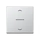 JUNG A 101 KO5P AL schakelwip met controlevenster en pijlsymbolen voor HOME draadloze schakelaar A-range aluminium