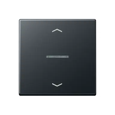 JUNG A 101 KO5P BF ANM schakelwip met controlevenster en pijlsymbolen voor HOME draadloze schakelaar A-range antraciet mat