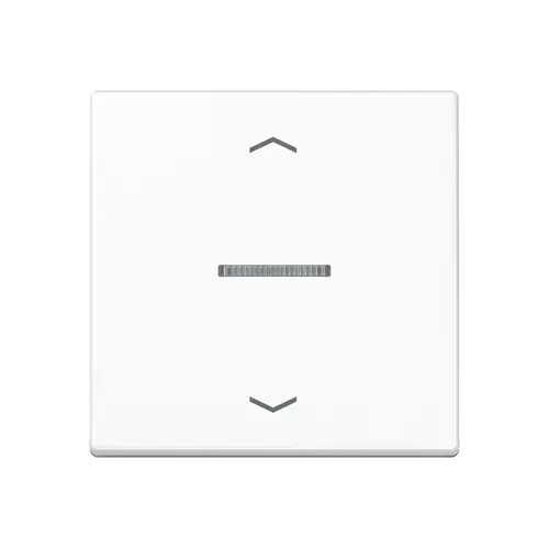 JUNG A 101 KO5P BF WW schakelwip met controlevenster en pijlsymbolen voor HOME draadloze schakelaar A-range alpine wit