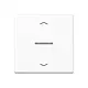 JUNG A 101 KO5P BF WW schakelwip met controlevenster en pijlsymbolen voor HOME draadloze schakelaar A-range alpine wit