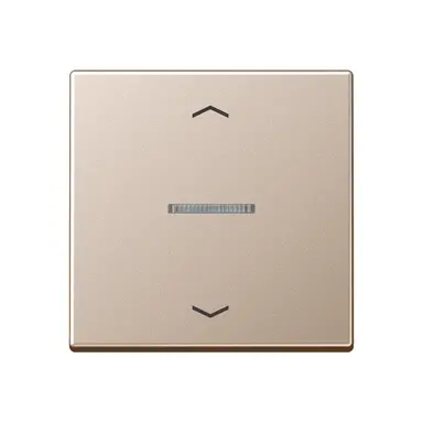 JUNG A 101 KO5P CH schakelwip met controlevenster en pijlsymbolen voor HOME draadloze schakelaar A-range champagne