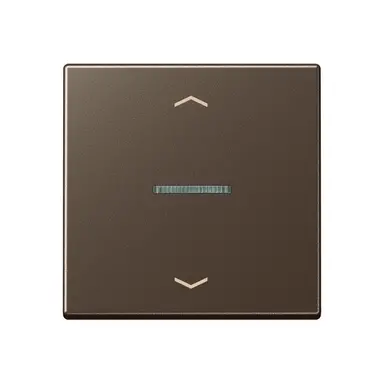 JUNG A 101 KO5P MO schakelwip met controlevenster en pijlsymbolen voor HOME draadloze schakelaar A-range mokka