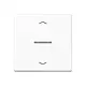 JUNG A 101 KO5P WW schakelwip met controlevenster en pijlsymbolen voor HOME draadloze schakelaar A-range alpine wit