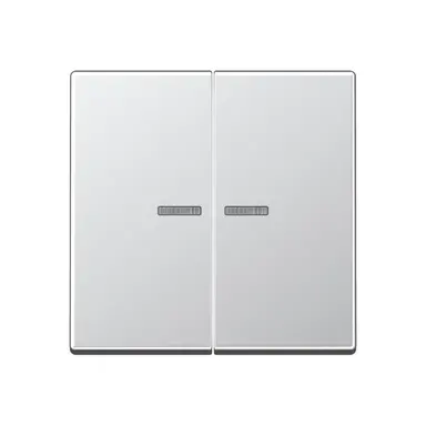 JUNG A 102 KO5 AL schakelwip 2-voudig met controlevenster voor HOME draadloze schakelaar A-range aluminium