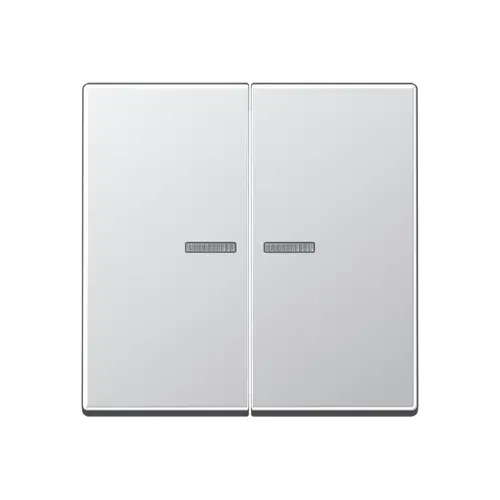 JUNG A 102 KO5 AL schakelwip 2-voudig met controlevenster voor HOME draadloze schakelaar A-range aluminium