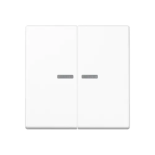 JUNG A 102 KO5 BF WW schakelwip 2-voudig met controlevenster voor HOME draadloze schakelaar A-range alpine wit