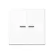 JUNG A 102 KO5 BF WW schakelwip 2-voudig met controlevenster voor HOME draadloze schakelaar A-range alpine wit