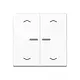 JUNG A 102 KO5P BF WW schakelwip 2-voudig met controlevenster en pijlsymbolen voor HOME draadloze schakelaar A-range alpine wit