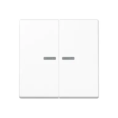 JUNG A 102 KO5 WW schakelwip 2-voudig met controlevenster voor HOME draadloze schakelaar A-range alpine wit