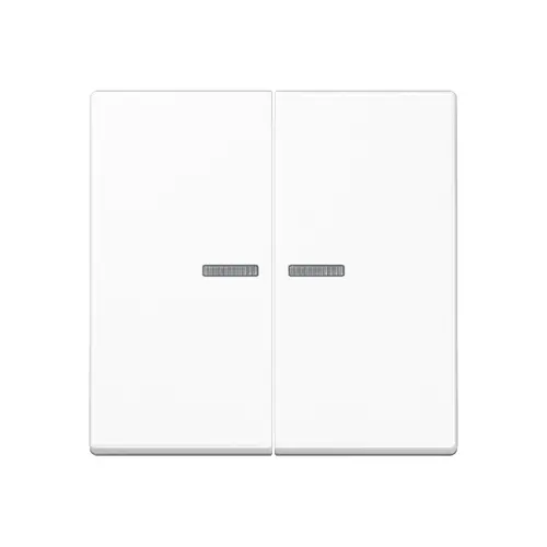 JUNG A 102 KO5 WW schakelwip 2-voudig met controlevenster voor HOME draadloze schakelaar A-range alpine wit