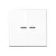 JUNG A 102 KO5 WW schakelwip 2-voudig met controlevenster voor HOME draadloze schakelaar A-range alpine wit