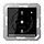 JUNG A 1520-O SW LNW wandcontactdoos randaarde Safety+ met LED-oriëntatieverlichting en lichtsensor A-range zwart