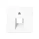 JUNG A 569-1 BFPLUA WWM centraalplaat 1-voudig tbv RJ45 wandcontactdoos A-range sneeuwwit mat