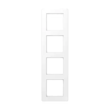 JUNG AF 584 BF WWM afdekraam 4-voudig A Flow sneeuwwit mat