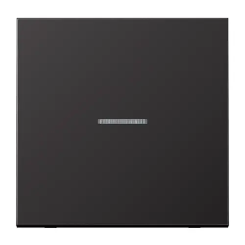 JUNG AL 101 KO5 D schakelwip met controlevenster voor HOME draadloze schakelaar LS990 dark gelakt aluminium