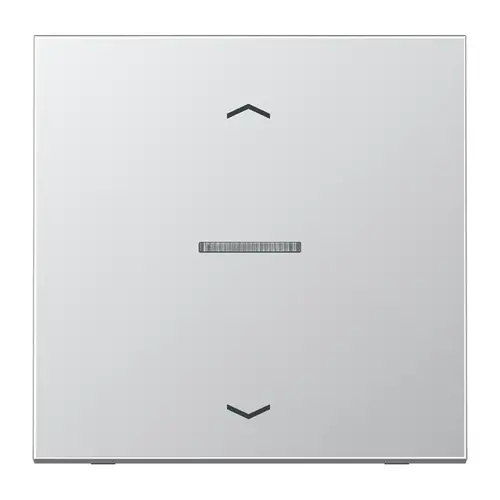 JUNG AL 101 KO5P schakelwip met controlevenster en pijlsymbolen voor HOME draadloze schakelaar LS990 aluminium