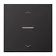 JUNG AL 101 KO5P D schakelwip met controlevenster en pijlsymbolen voor HOME draadloze schakelaar LS990 dark gelakt aluminium