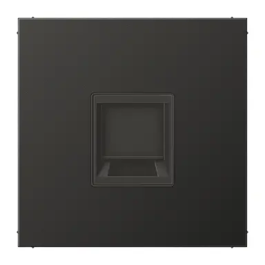 JUNG AL 1969-1 WE AN centraalplaat met draagring 1-voudig voor modulair jack LS990 antraciet gelakt aluminium