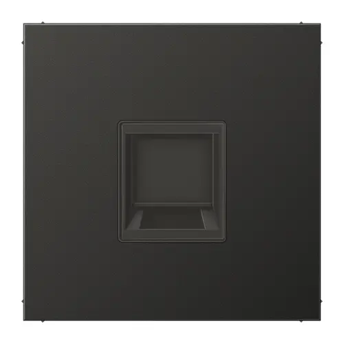 JUNG AL 1969-1 WE AN centraalplaat met draagring 1-voudig voor modulair jack LS990 antraciet gelakt aluminium