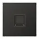 JUNG AL 1969-1 WE AN centraalplaat met draagring 1-voudig voor modulair jack LS990 antraciet gelakt aluminium