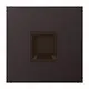 JUNG AL 1969-1 WE D centraalplaat met draagring 1-voudig voor modulair jack LS990 dark gelakt aluminium