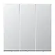 JUNG AL 993 schakelwip drievoudig LS990 aluminium