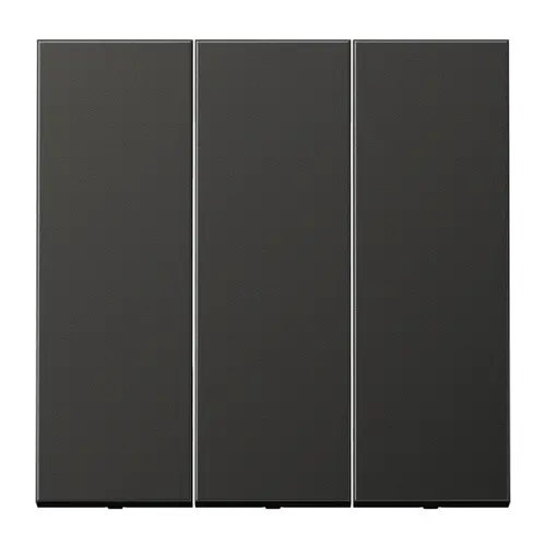 JUNG AL 993 AN schakelwip drievoudig LS990 antraciet gelakt aluminium
