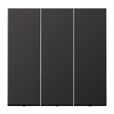 JUNG AL 993 D schakelwip drievoudig LS990 dark gelakt aluminium